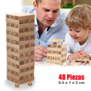 🧩Torre Tipo Jenga 48 Bloques Madera🧩