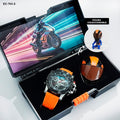 Reloj Metálico Joefox + Figura Coleccionable Exclusiva