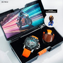 Reloj Metálico Joefox + Figura Coleccionable Exclusiva