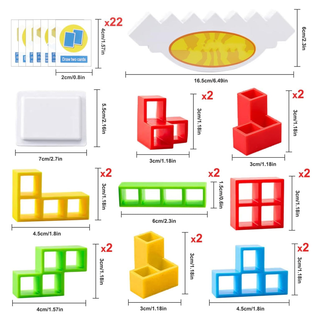 Juego de 16 piezas de torre Tetra