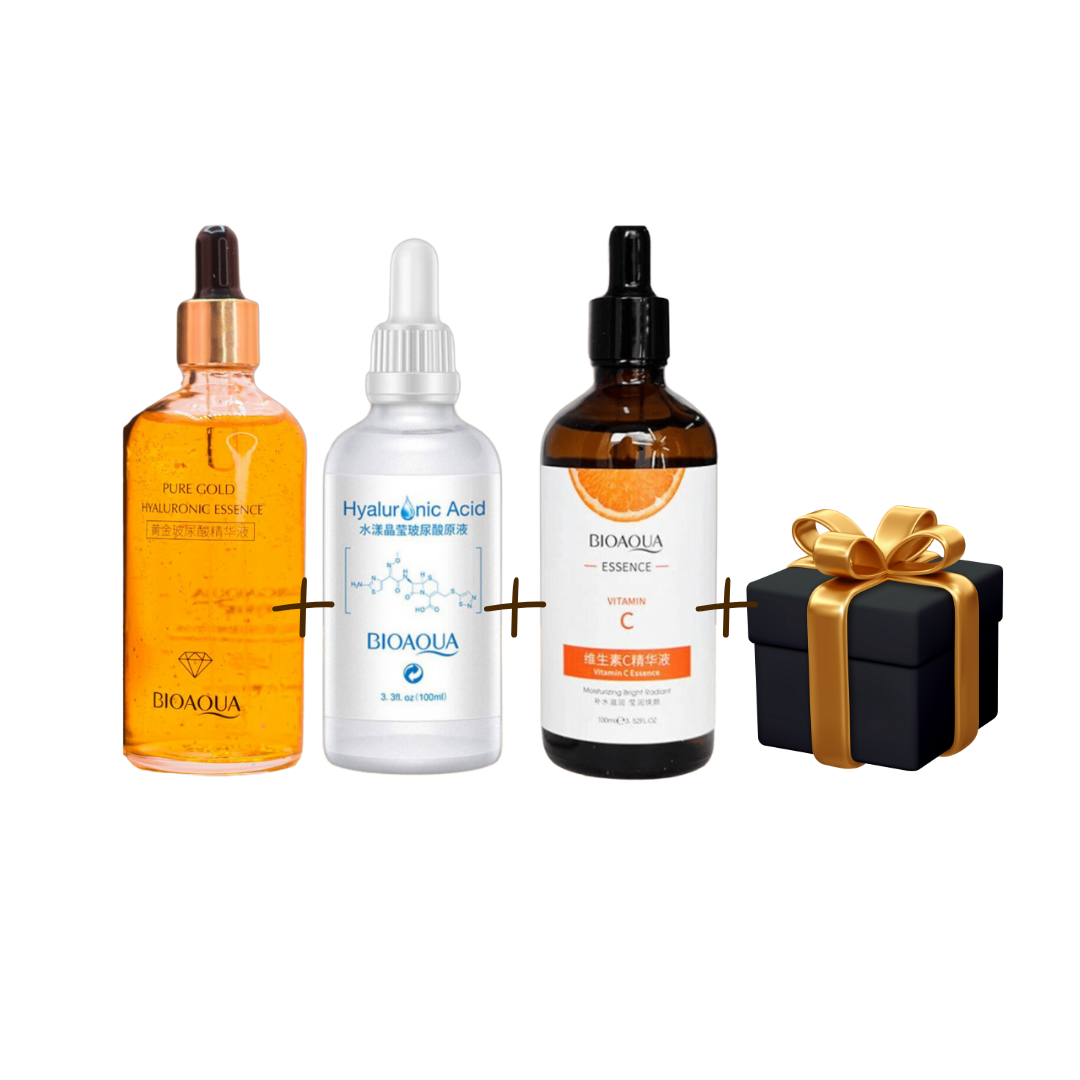🌟 KIT 3 Séruns Bioaqua Anti-Edad + REGALO🌟