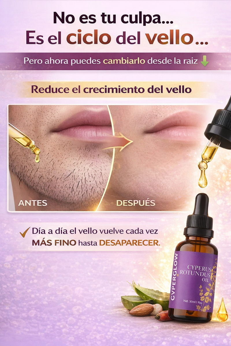 Cyperus Rotundus Oil: Reductor de vello, irritaciones y manchas