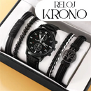 Reloj KRONO + pulseras masculinas