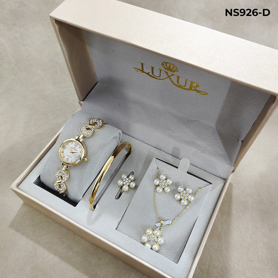 COMBO PASIÓN™ RELOJ LUXUR DORADO