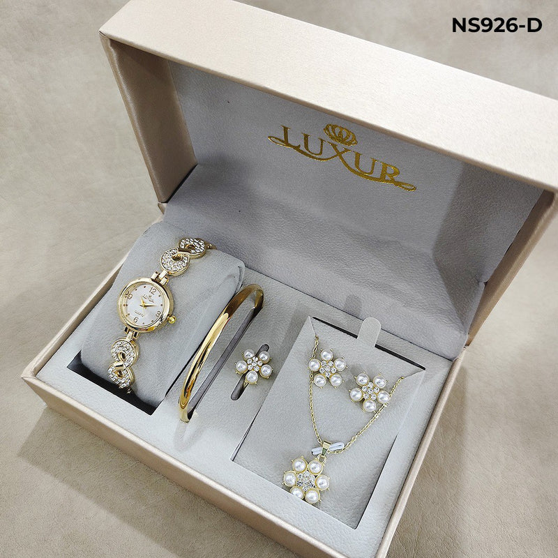 COMBO PASIÓN™ RELOJ LUXUR DORADO